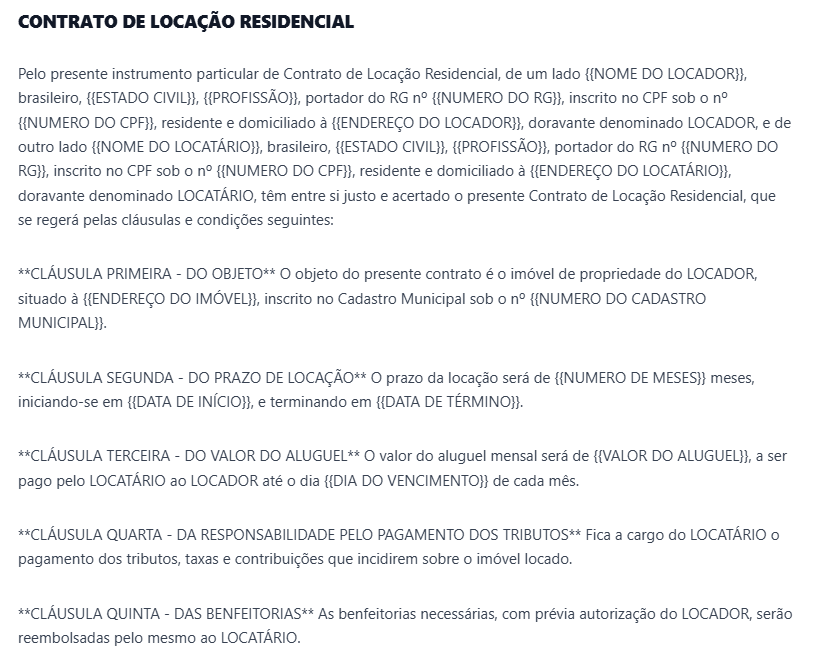 Gerador de contratos IA