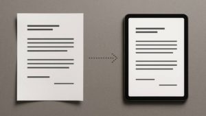desmaterialização de documentos
