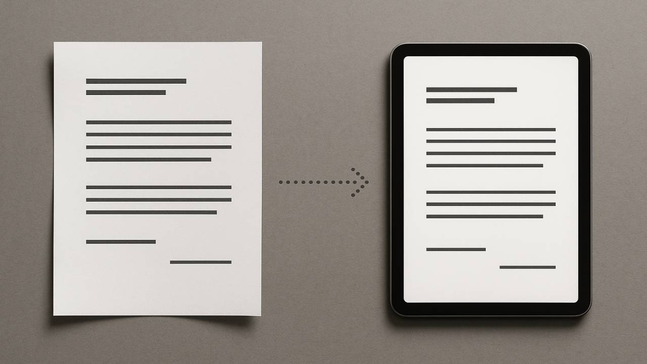 desmaterialização de documentos